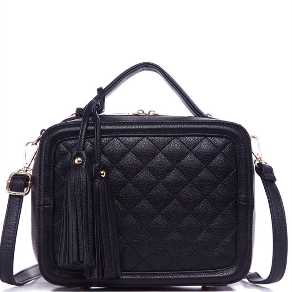 Quilted Box Satchel 🖤
